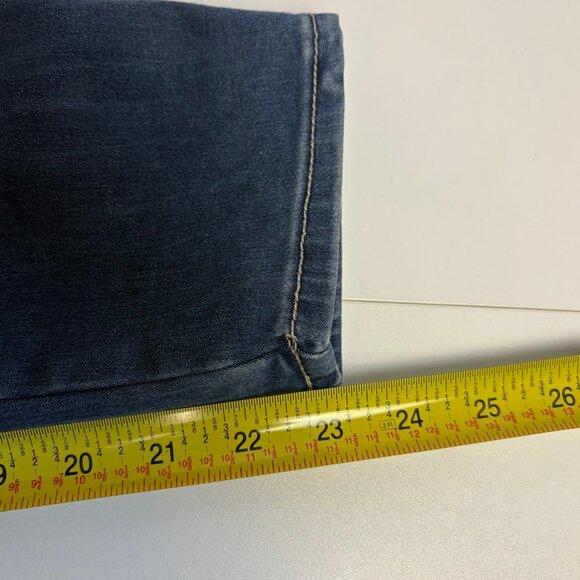 Seven7 High Rise Ankle Skinny Jeans | Size 10 | Embroidered 7 Back Pockets - Picture 11 of 12